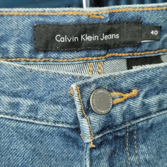 Calvin Klein  Jeans Men's Easy Fit Size 40 Blue Denim - Picture 6 of 11